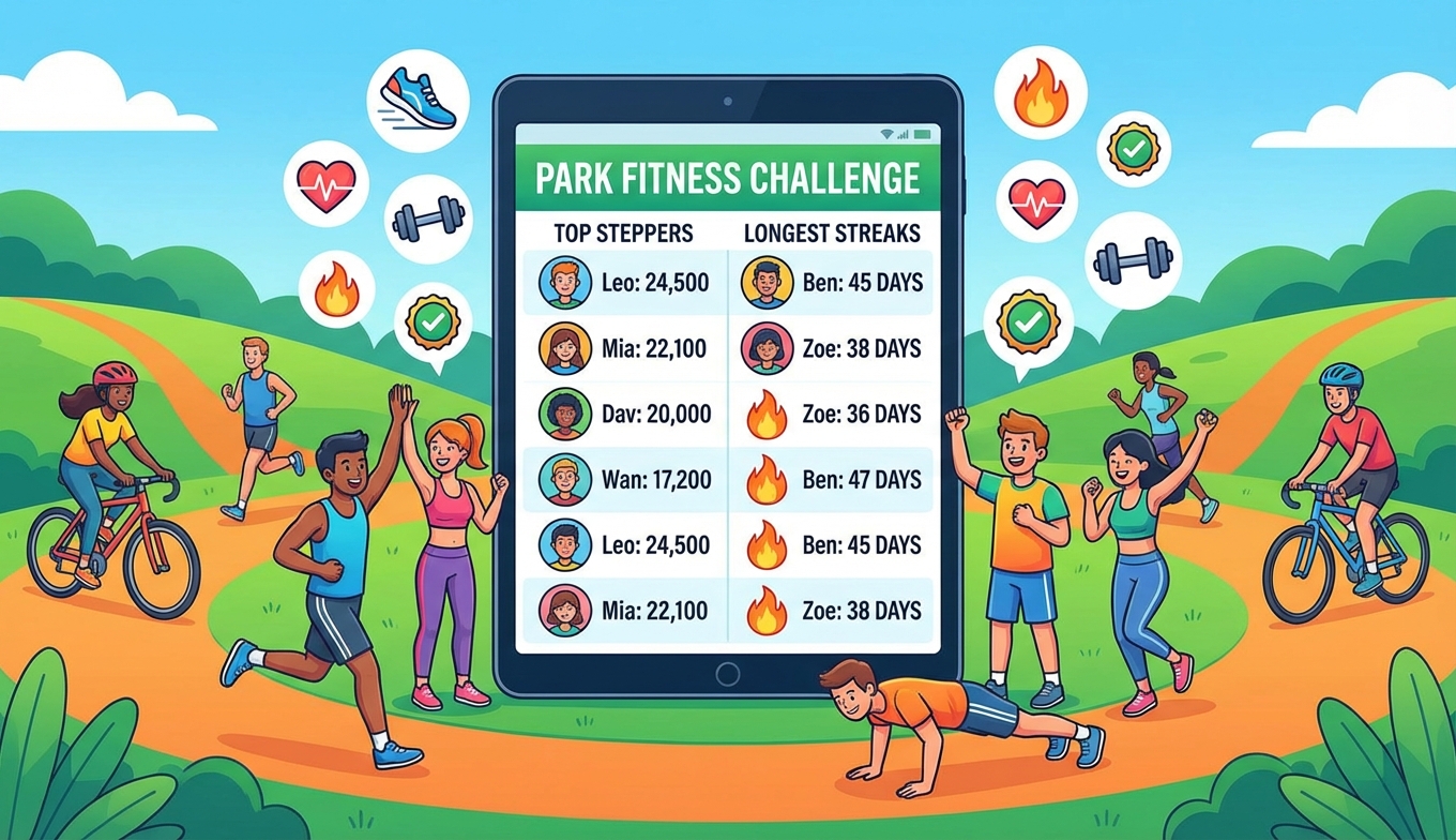 Fitness Challenges Made Fun: Using Leaderboards for Motivation