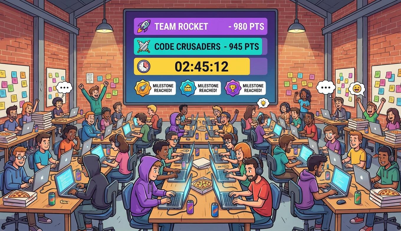 How to Run a Hackathon with Points, Badges, and Leaderboards