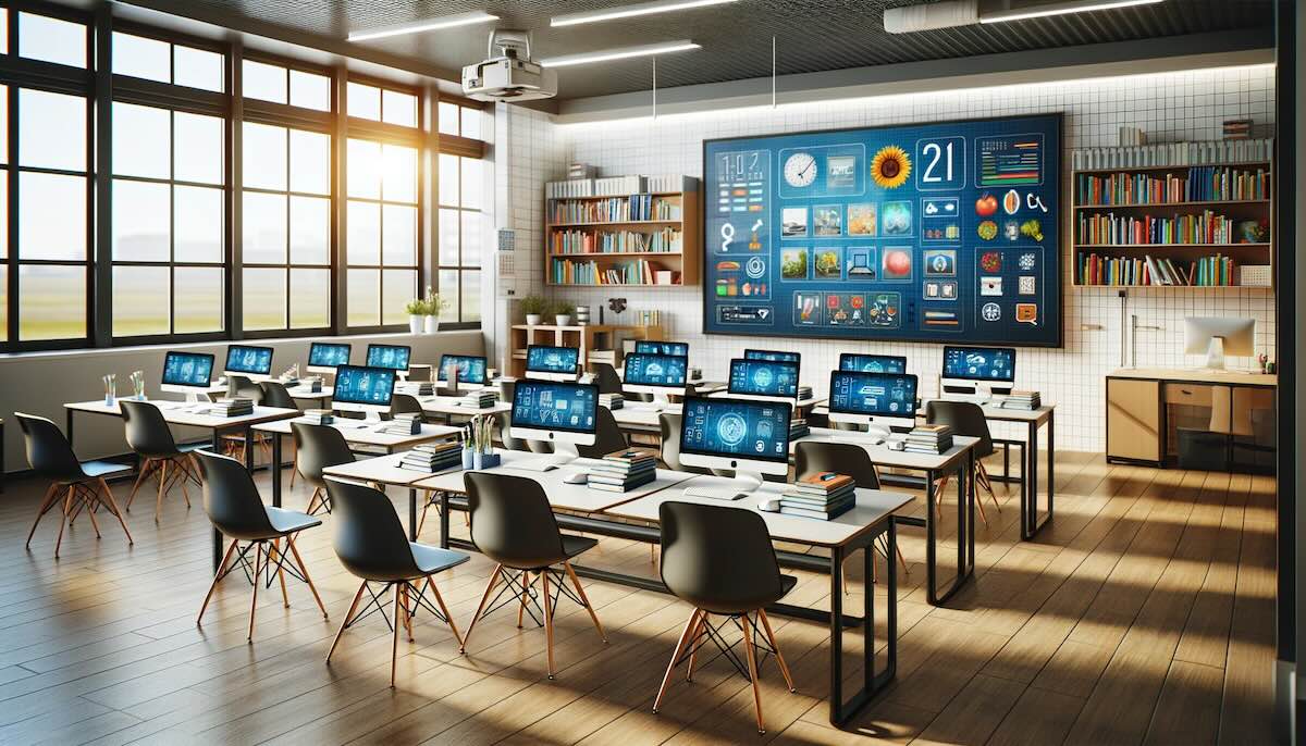 Digital classroom with gamification elements