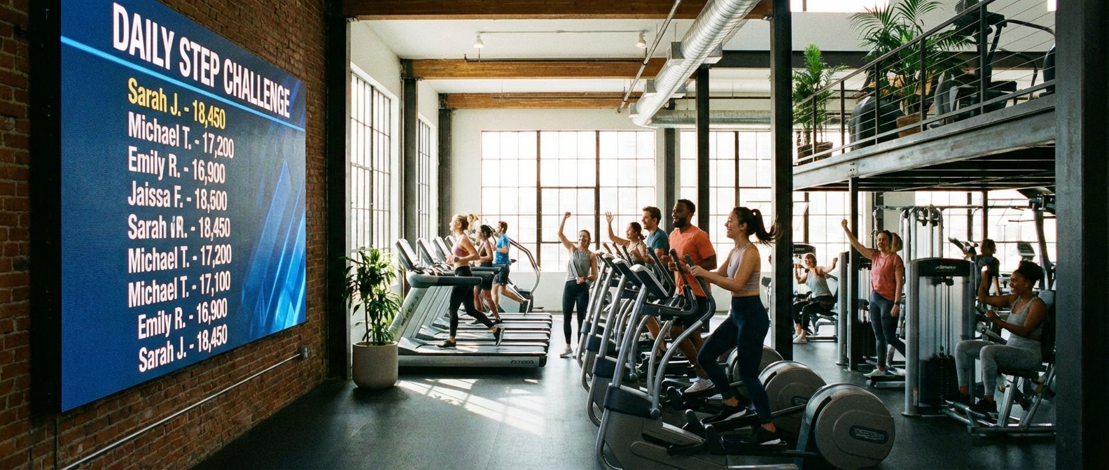 Why a leaderboard turns a step-counting app from a thing you ignore into a thing you check before breakfast — and how to run a fitness challenge that doesn't fizzle in week two.