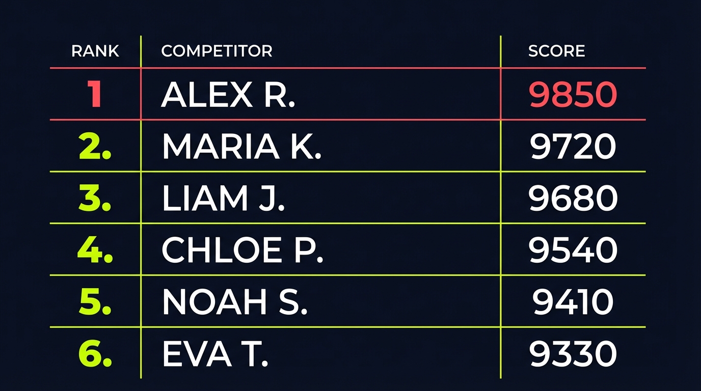Competition and achievement visualization