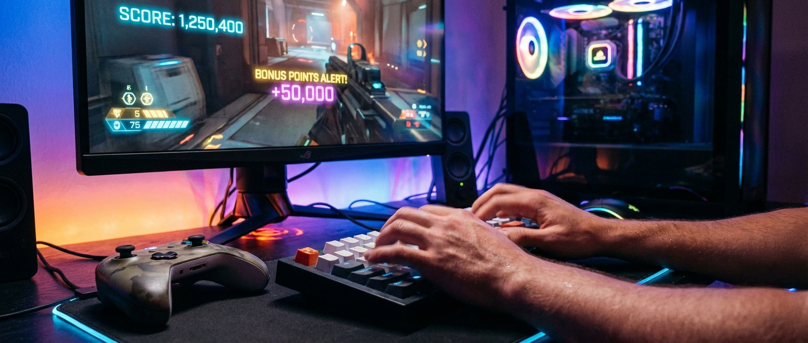 Game controller with bonus points